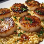 Champagne-Risotto-with-Brown-Butter-Scallops-Recipe