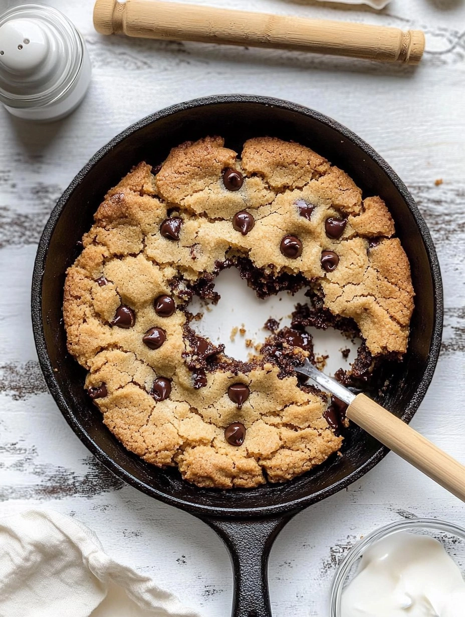 Chewy Gooey Chocolate Chip Skillet Cookie 106 Chewy Gooey Chocolate Chip Skillet Cookie