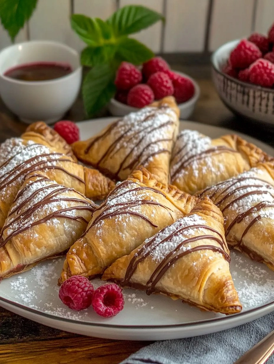 Chocolate Raspberry Cheesecake Turnovers 66 Chocolate Raspberry Cheesecake Turnovers