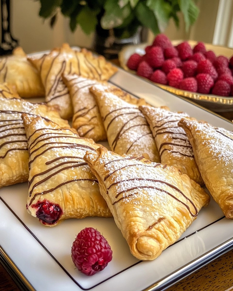Chocolate Raspberry Cheesecake Turnovers 67 Chocolate Raspberry Cheesecake Turnovers
