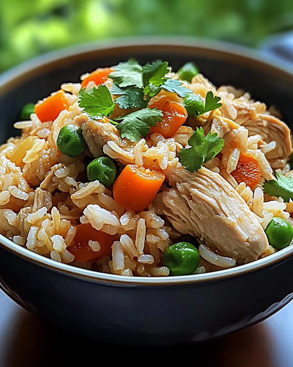 Easy Healthy Crockpot Chicken Rice