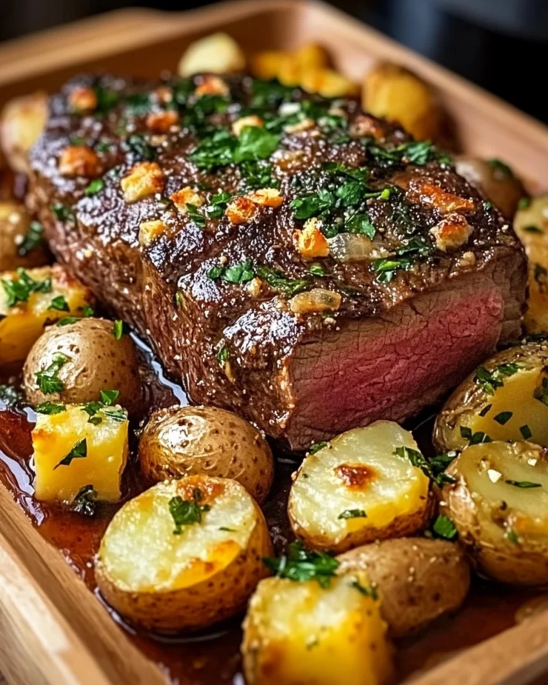 Roast-Sirloin-with-Potato-Bake-Recipe
