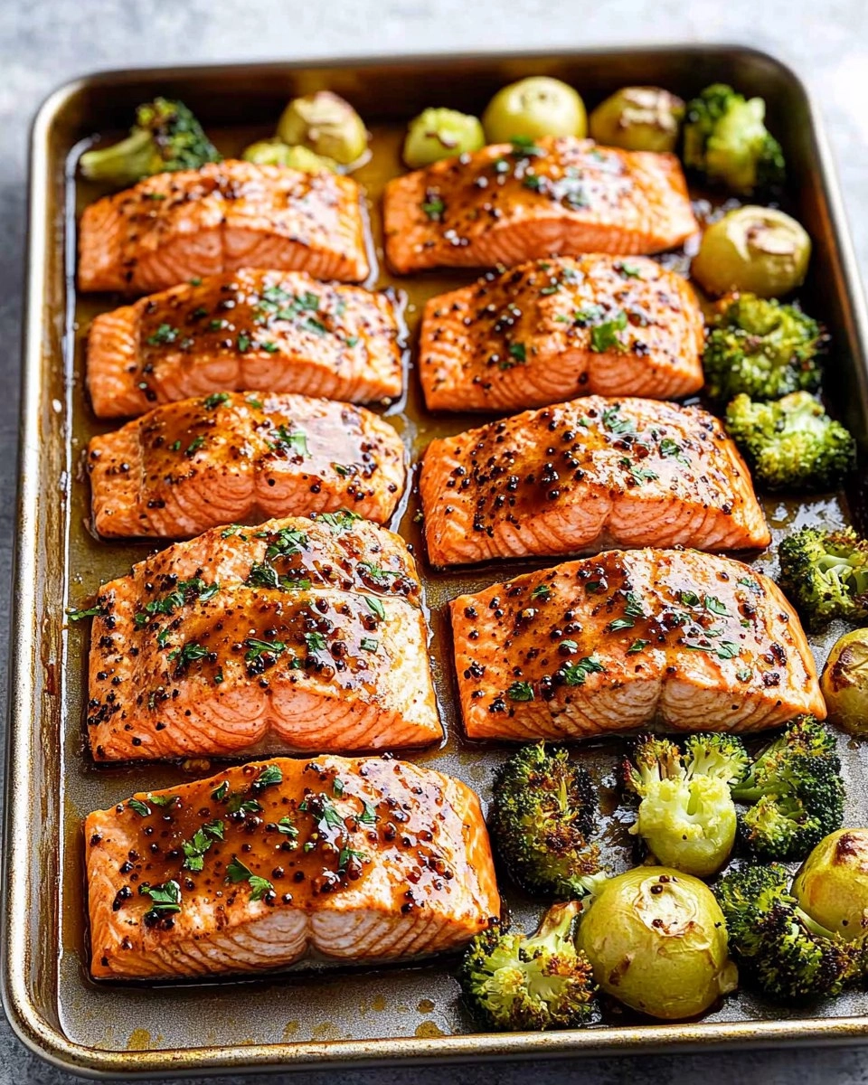 Sheet-Pan Honey Mustard Salmon
