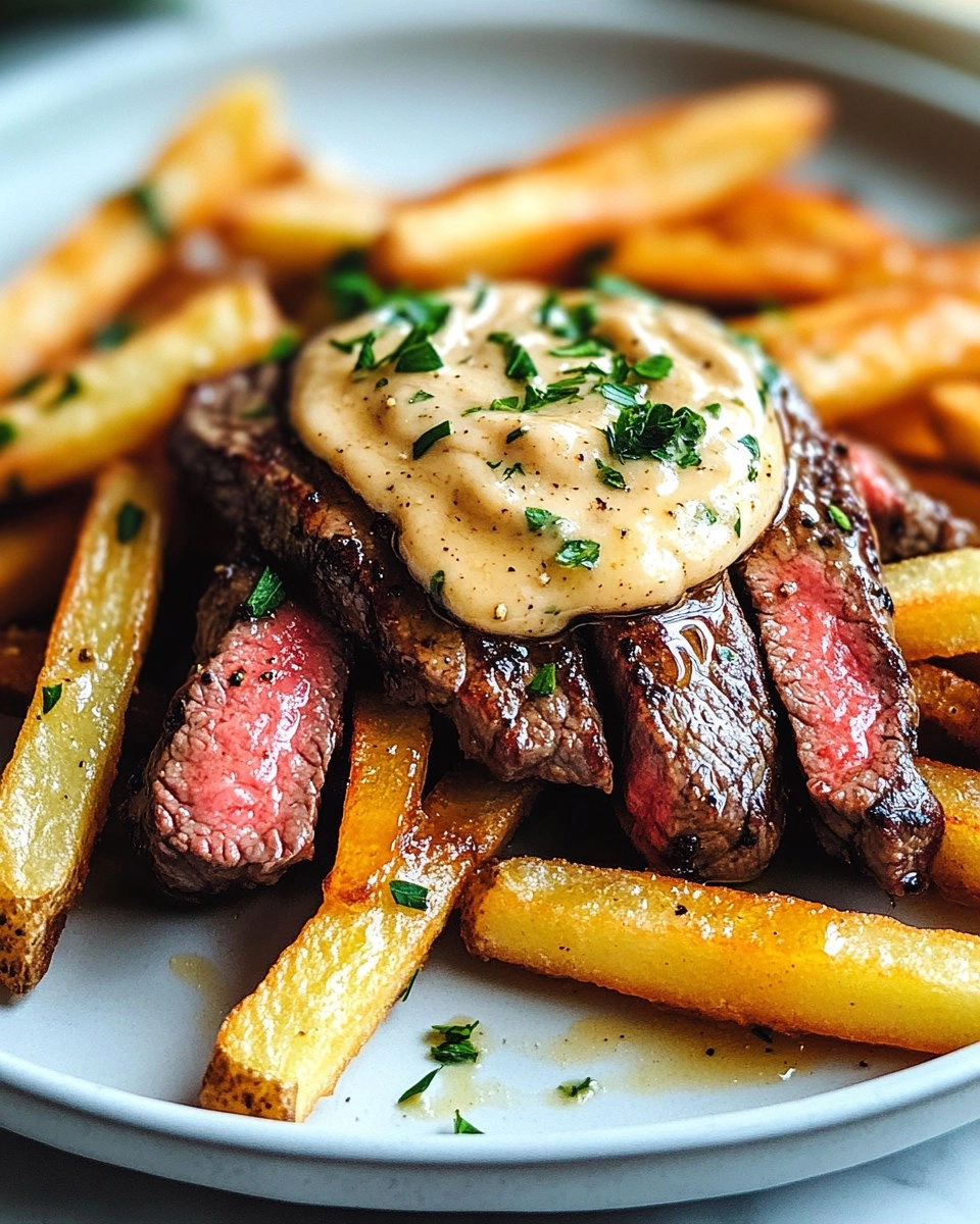 Steak Frites with Honey Dijon Aioli 65 Steak Frites with Honey Dijon Aioli