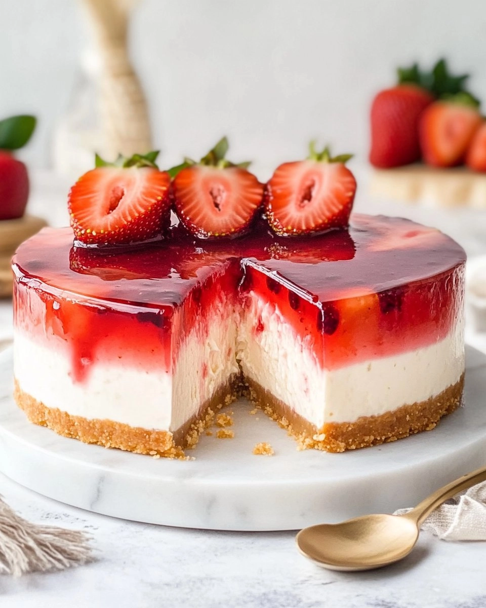 Strawberry Jelly Cheesecake 100 Strawberry Jelly Cheesecake