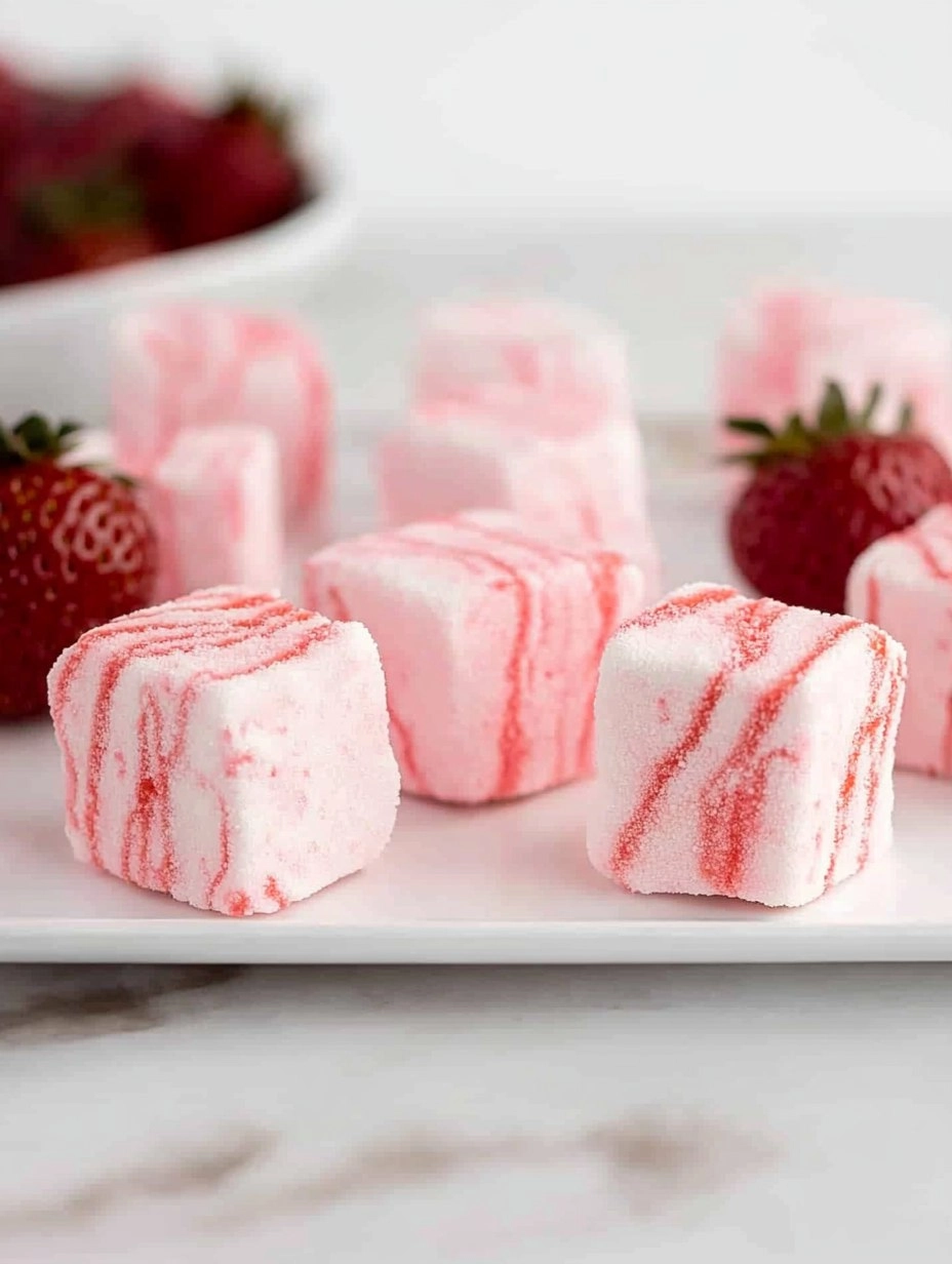 Strawberry Swirl Marshmallows 136 Strawberry Swirl Marshmallows