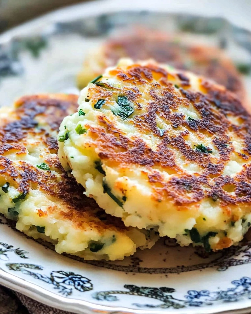 Cheesy Colcannon Potato Cakes with Scallions 95 Cheesy Colcannon Potato Cakes with Scallions