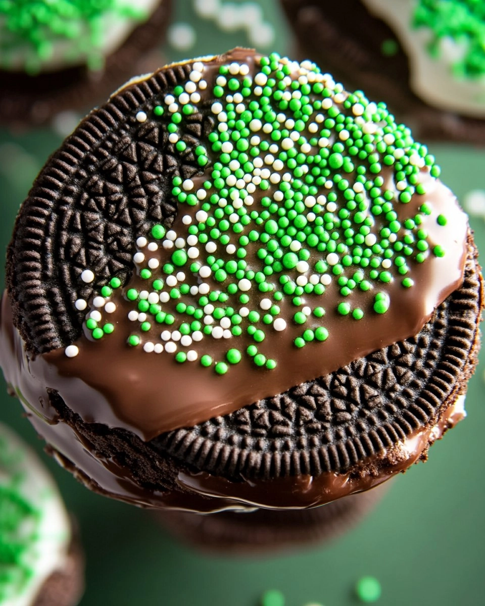 Chocolate Dipped Oreos with Sprinkles 60 Chocolate Dipped Oreos with Sprinkles