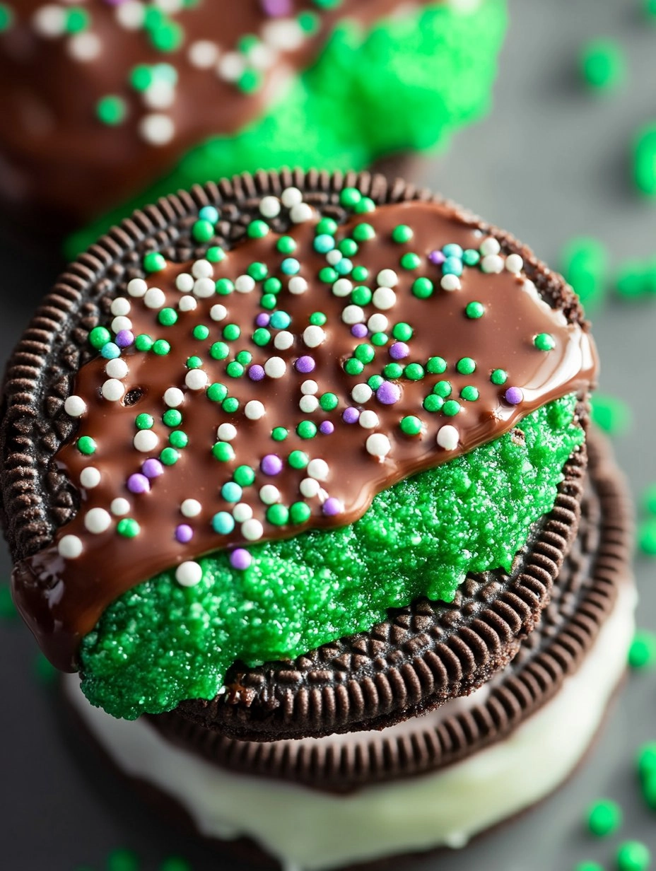 Chocolate Dipped Oreos with Sprinkles 61 Chocolate Dipped Oreos with Sprinkles