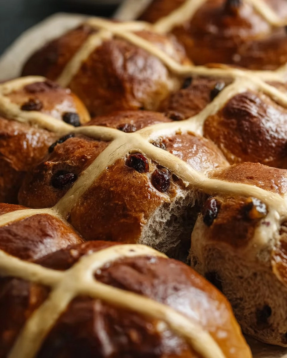 Cinnamon Raisin Hot Cross Buns (Make-Ahead Easter Rolls)