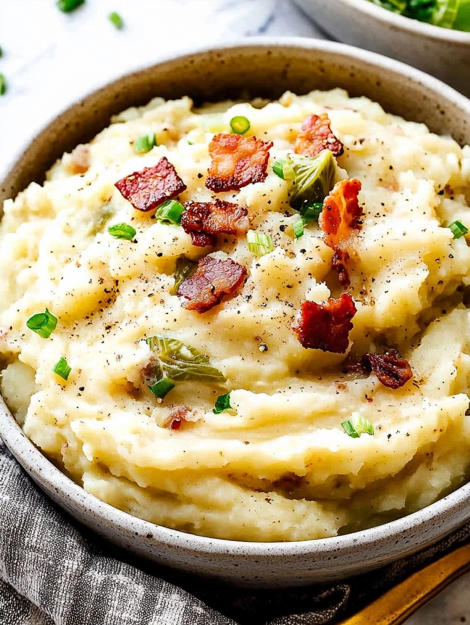 Colcannon | Irish Mashed Potatoes with Cabbage and Bacon