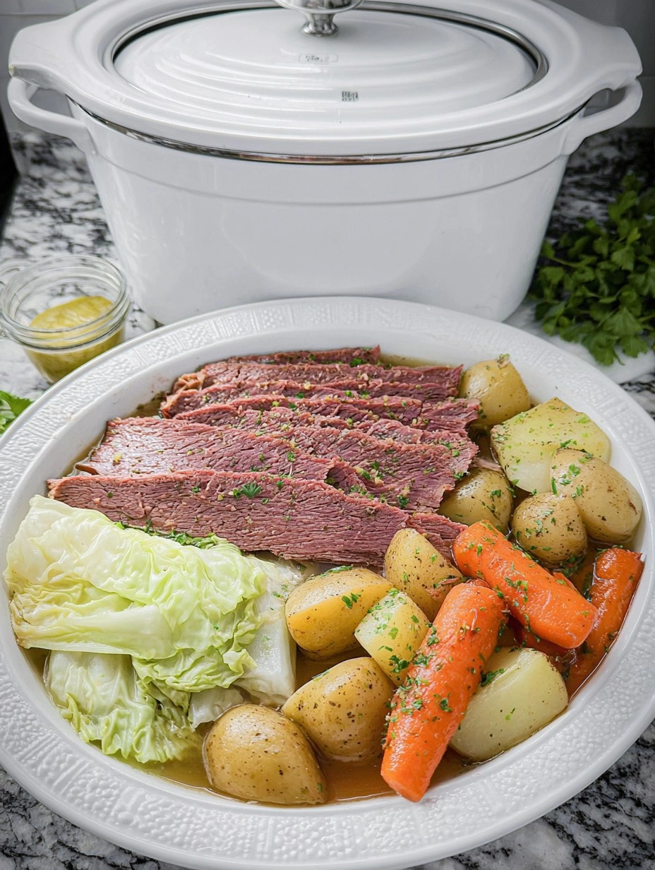 Corned Beef & Cabbage (Crockpot) 