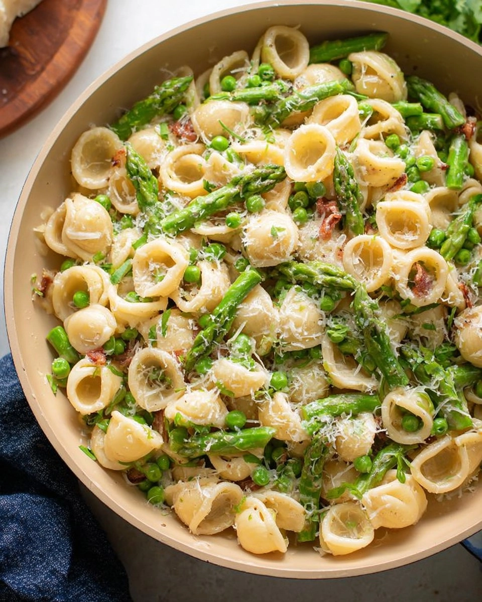 Creamy Lemon Asparagus Pasta with Peas & Parmesan 130 Creamy Lemon Asparagus Pasta with Peas & Parmesan