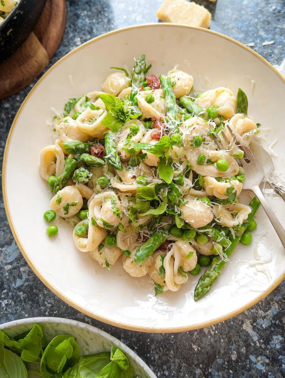 Creamy Lemon Asparagus Pasta with Peas & Parmesan 131 Creamy Lemon Asparagus Pasta with Peas & Parmesan