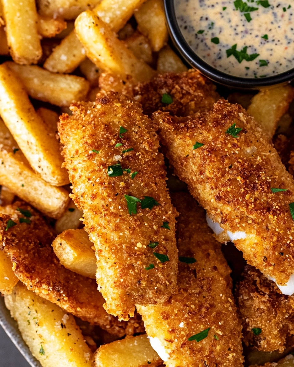 Crispy Baked Fish & Chips with Tartar Sauce 152 Crispy Baked Fish & Chips with Tartar Sauce