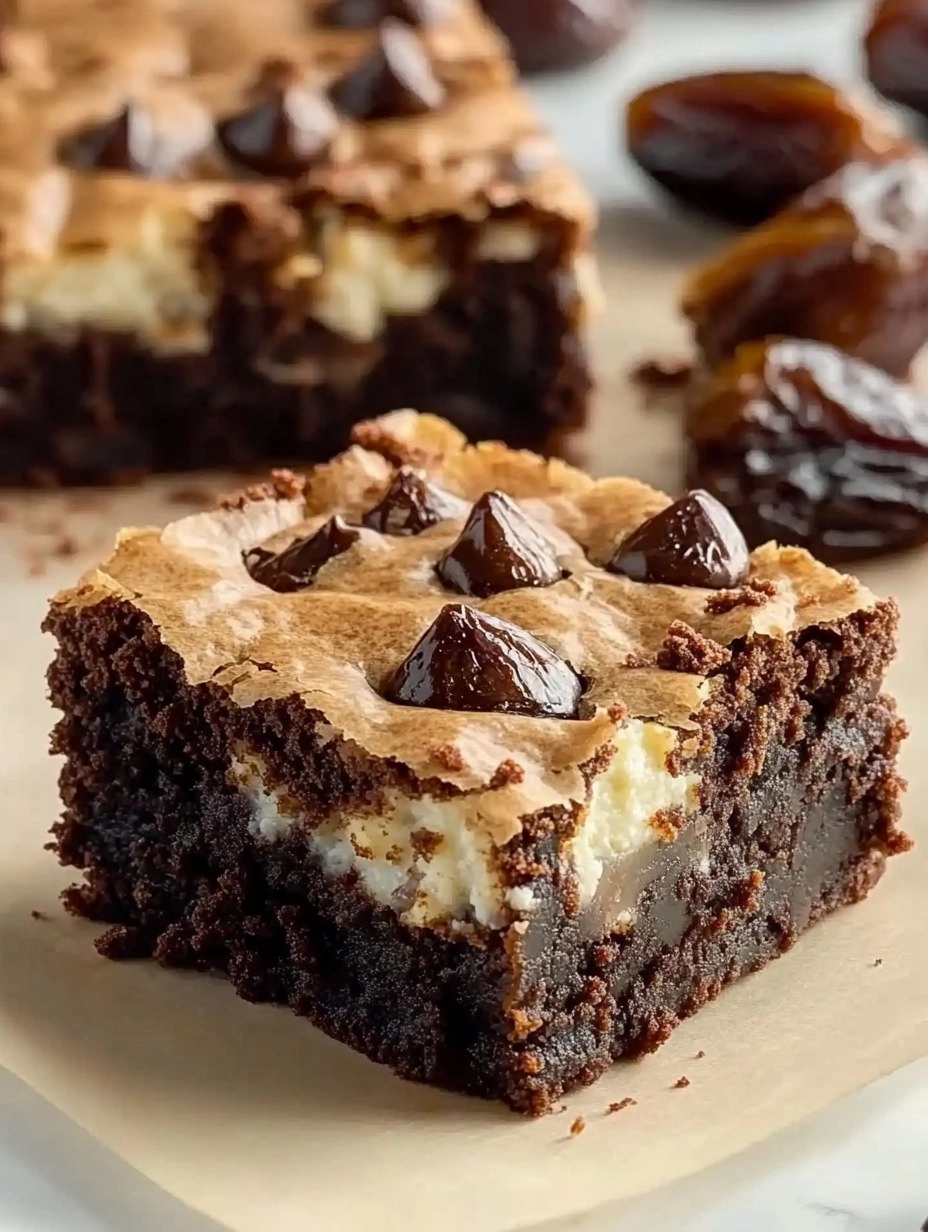 Decadent Cottage Cheese Date Brownies