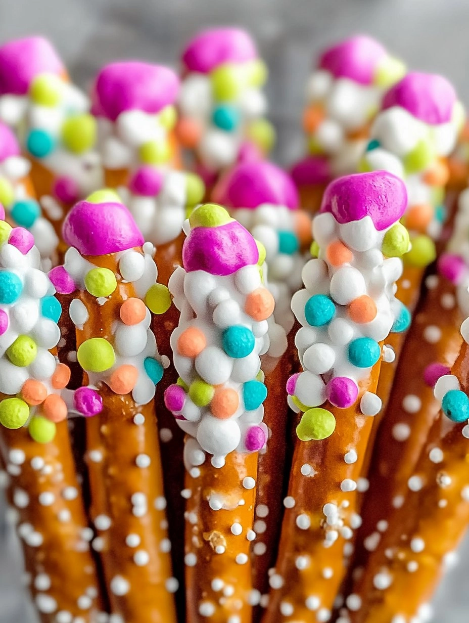 Dr. Seuss Truffula Tree Pretzel Rods