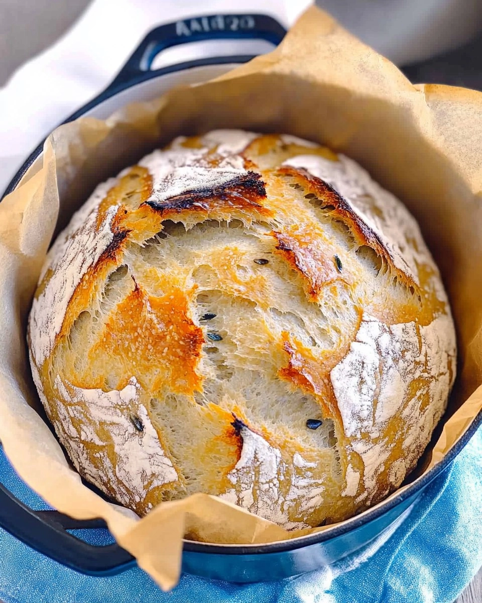 Dutch Oven No-Knead Crusty Bread (Perfect with Any Stew)