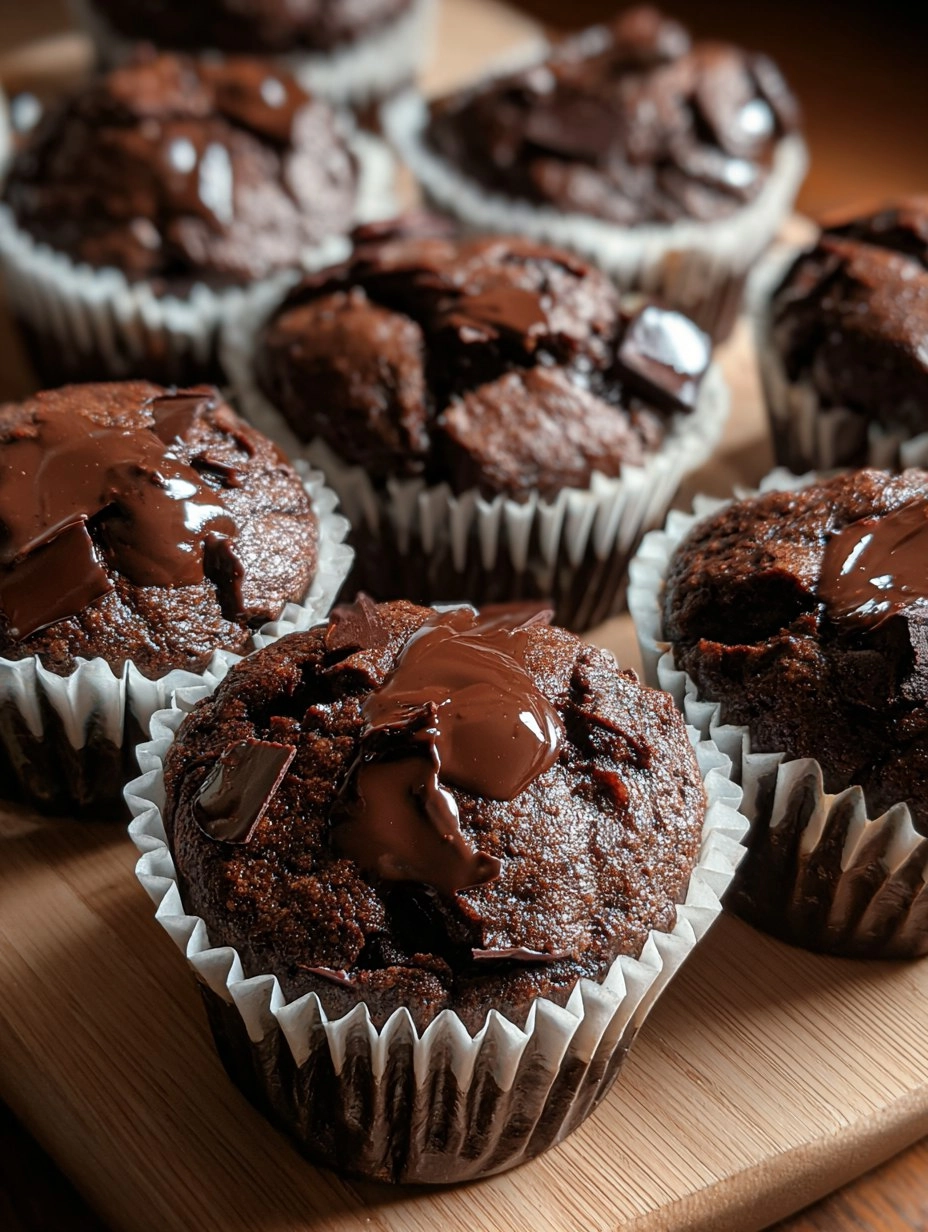 Easy Double Chocolate Muffins 131 Easy Double Chocolate Muffins
