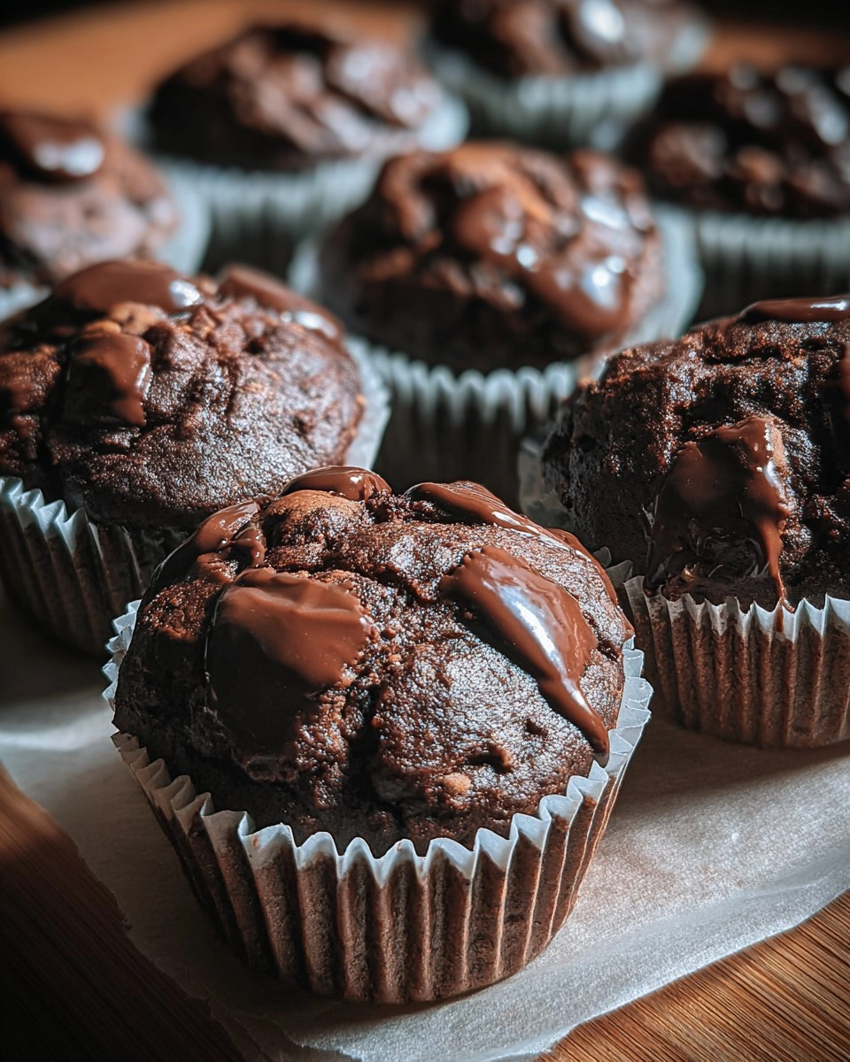 Easy Double Chocolate Muffins 132 Easy Double Chocolate Muffins