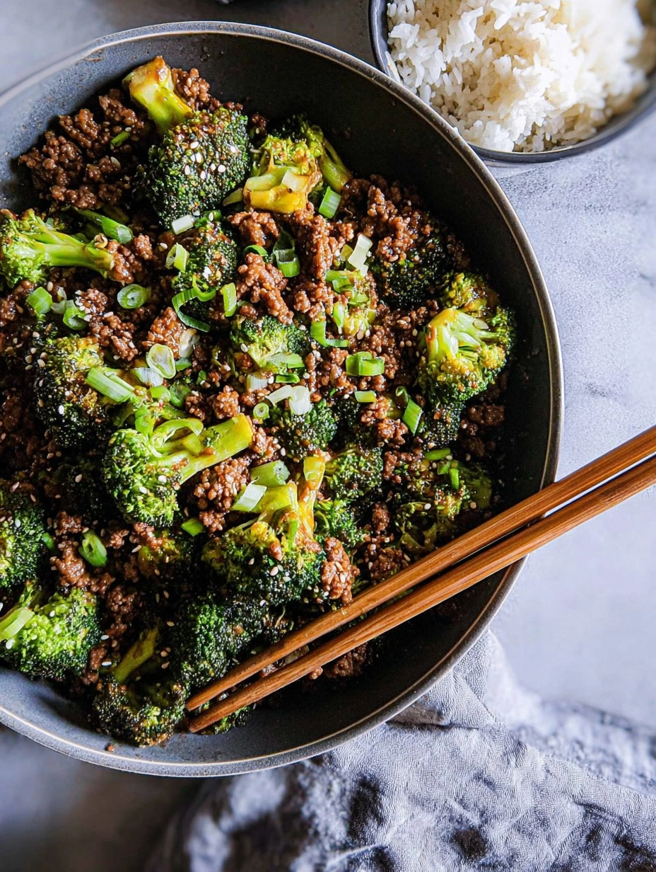 Easy Ground Beef and Broccoli 111 Easy Ground Beef and Broccoli
