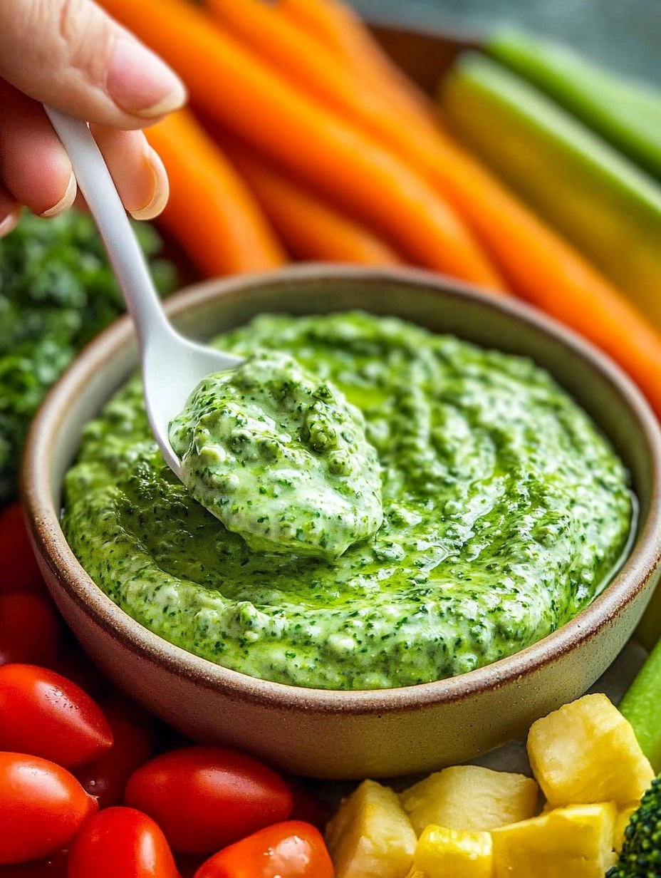 Green Goddess Yogurt Dip with Veggie Platter