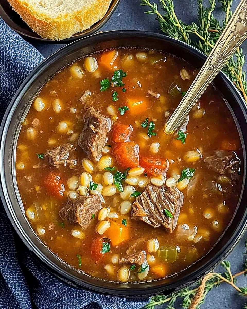 Instant Pot Beef & Barley Soup (Hearty and Freezer-Friendly)