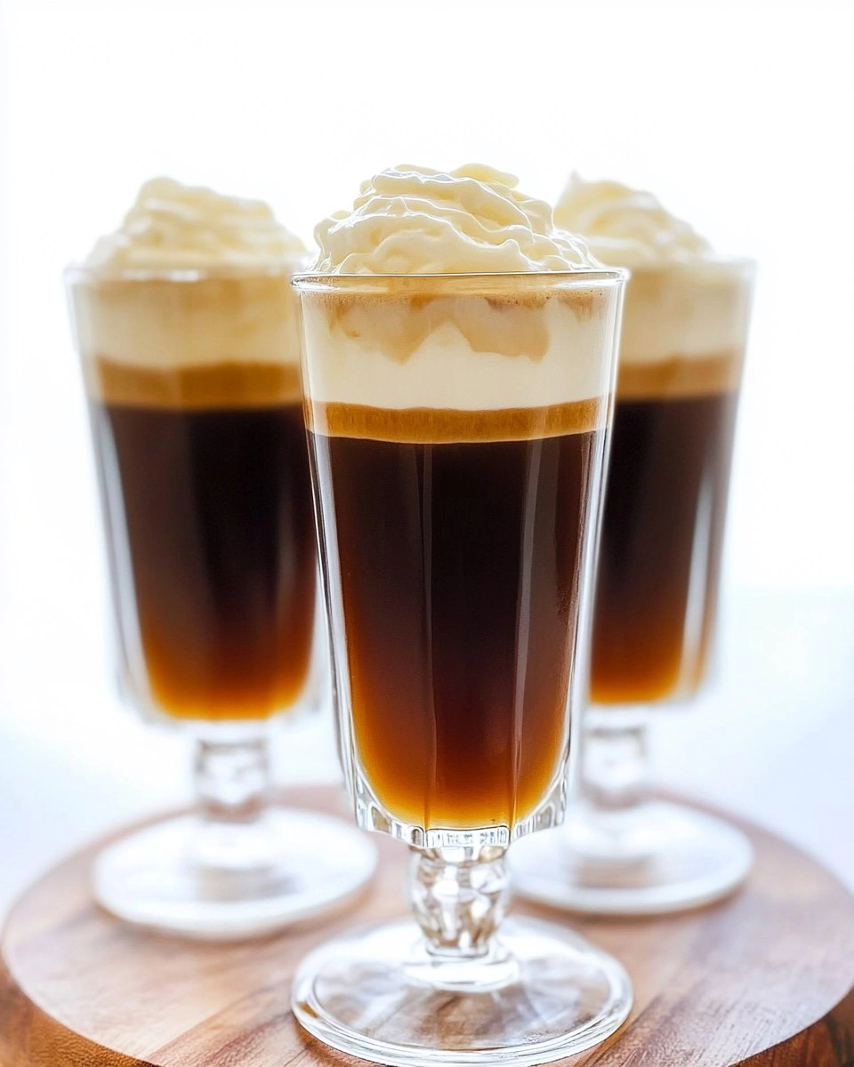Irish Coffee with Whipped Cream (Hot or Iced Version)