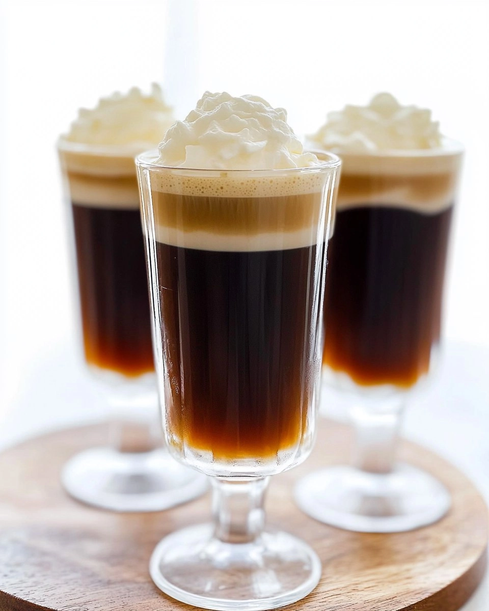 Irish Coffee with Whipped Cream (Hot or Iced Version)
