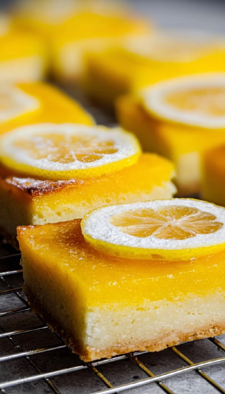 Meyer Lemon Bars with Extra Buttery Shortbread Crust