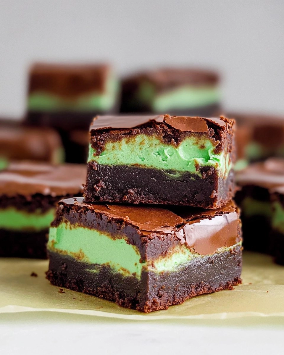 Mint Chocolate Brownies | Easy St Patrick's Day Fudgy Brownies 112 Mint Chocolate Brownies | Easy St Patrick's Day Fudgy Brownies