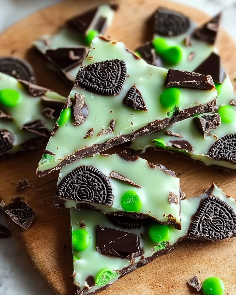 Mint Oreo Chocolate Bark