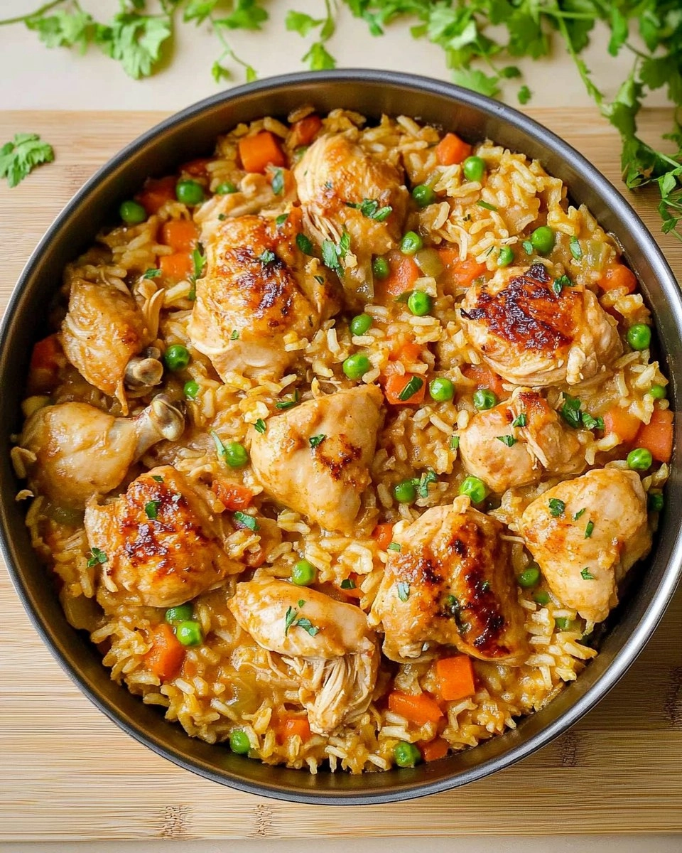 One Pot Chicken and Rice | Creamy Comfort Meal