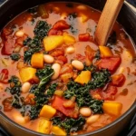 One-Pot-Creamy-Tuscan-White-Bean-Kale-Soup-Recipe