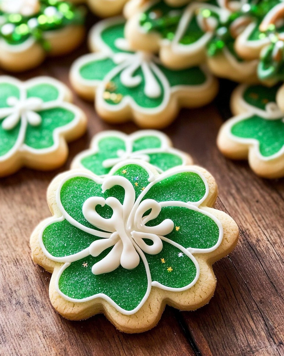 Shamrock Sugar Cookies | Decorated St Patrick's Day Cookies