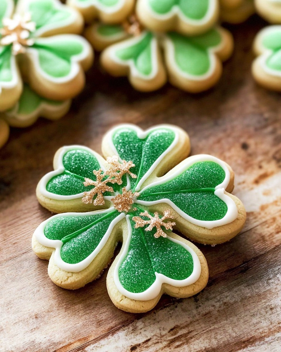 Shamrock Sugar Cookies | Decorated St Patrick's Day Cookies