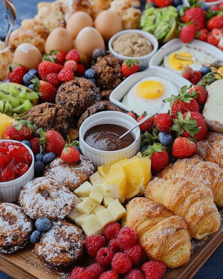 Spring-Brunch-Board-with-Eggs-Pastries-Fruit-Dips-Recipe