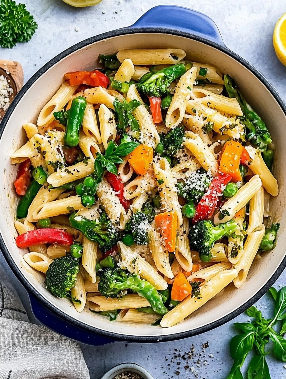Spring Pasta Primavera | Fresh Vegetable Pasta with Light Sauce 146 Spring Pasta Primavera | Fresh Vegetable Pasta with Light Sauce