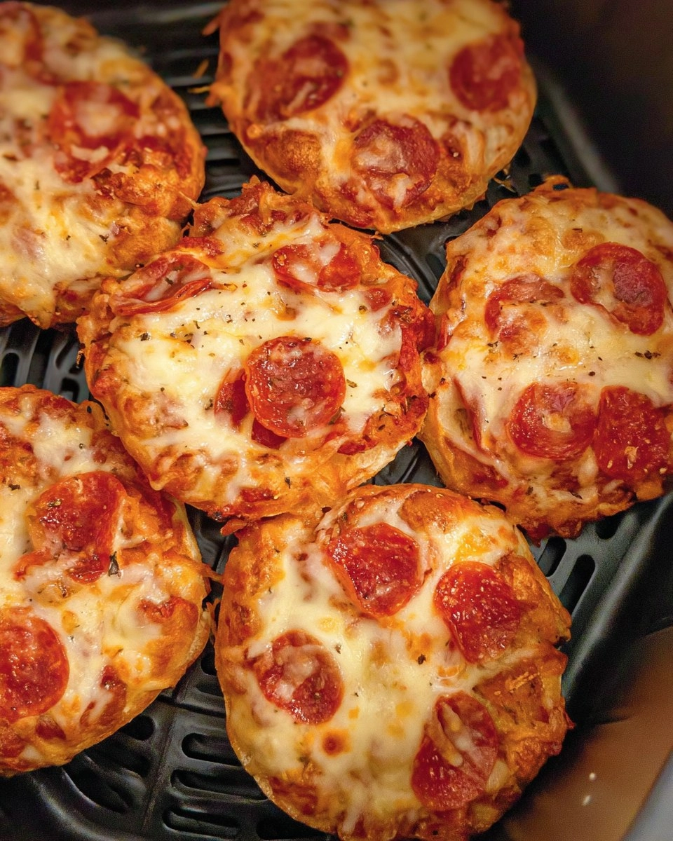 Air Fryer Bagel Pizza