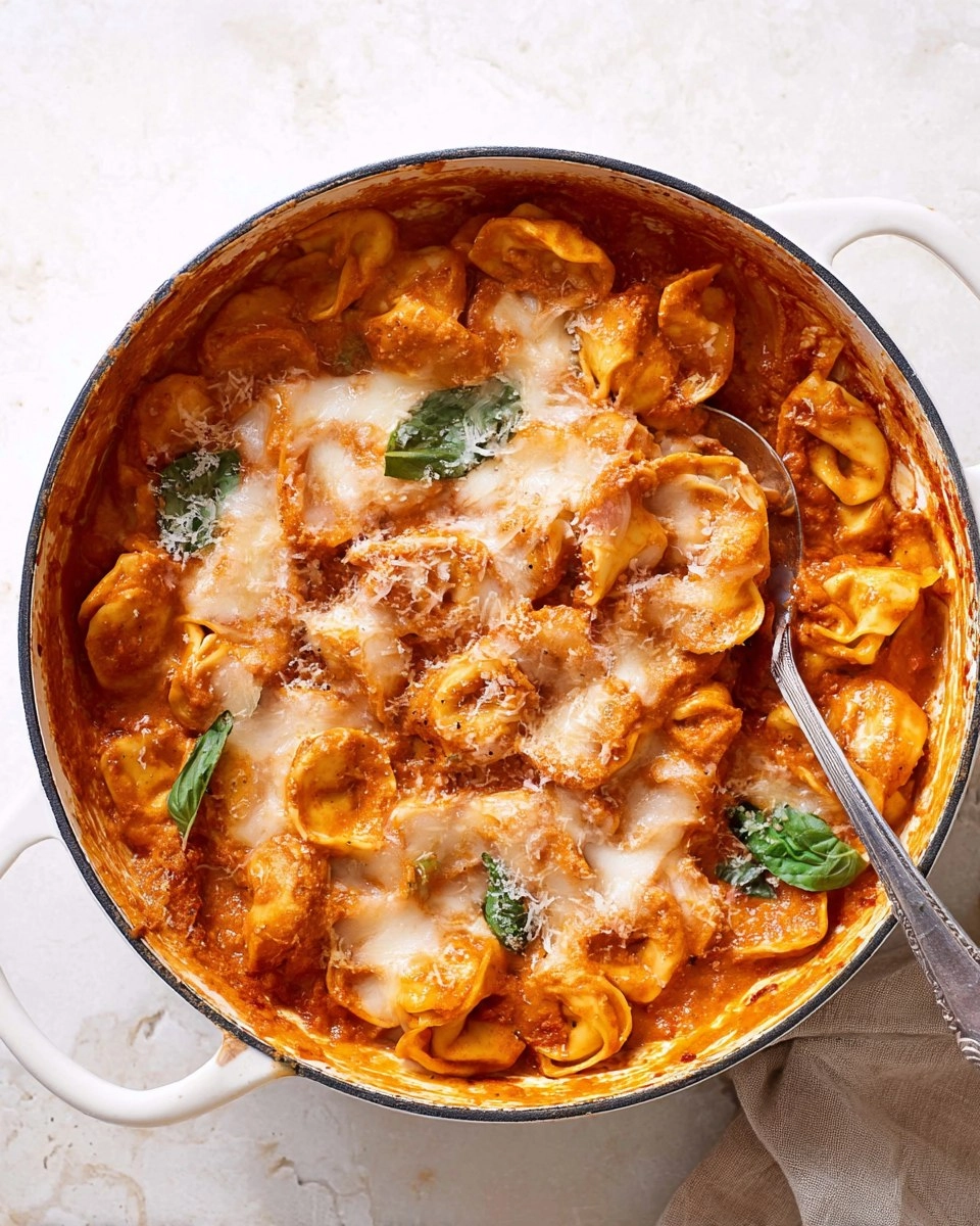 Baked Cheese Tortellini in Vodka Sauce. 114 Baked Cheese Tortellini in Vodka Sauce.