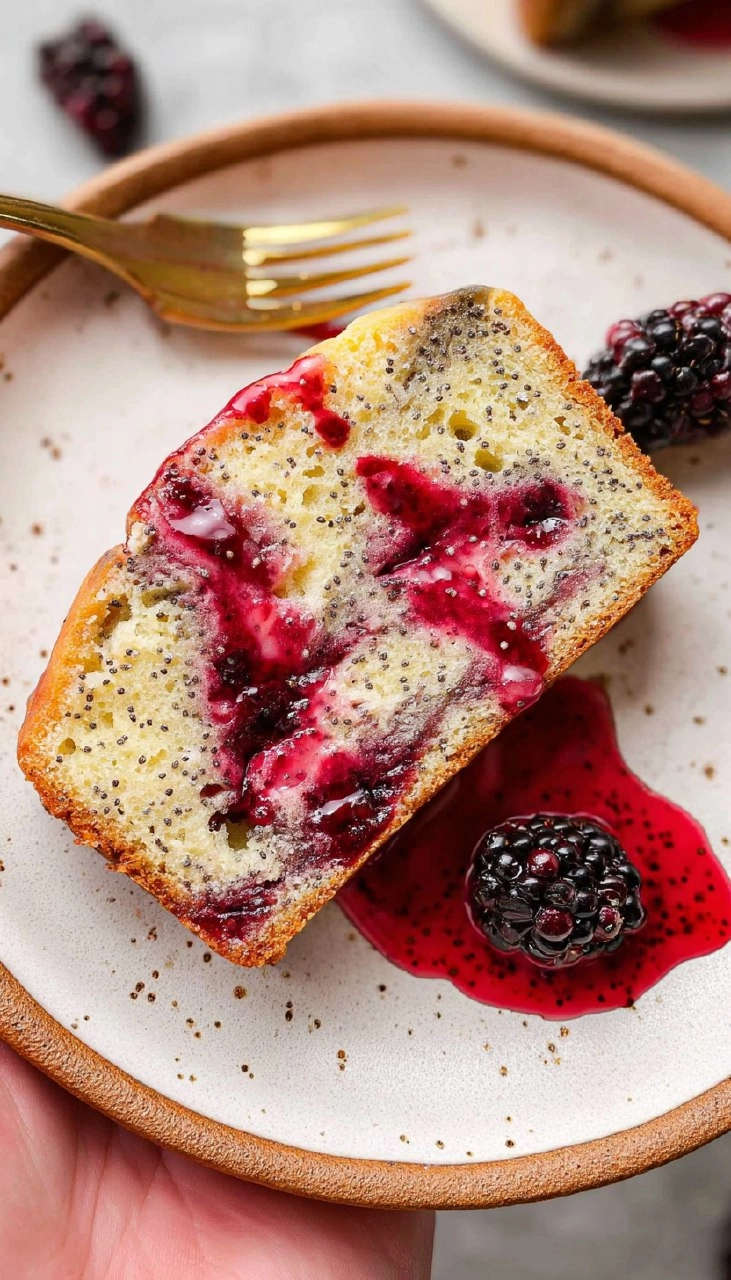 Blackberry Lemon Poppy Seed Loaf