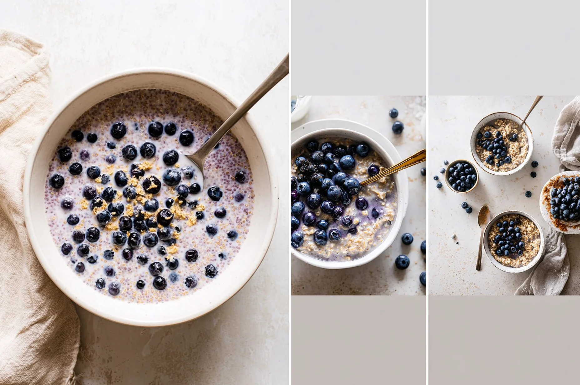 Blueberry Overnight Oats (5-Ingredient, Meal-Prep)