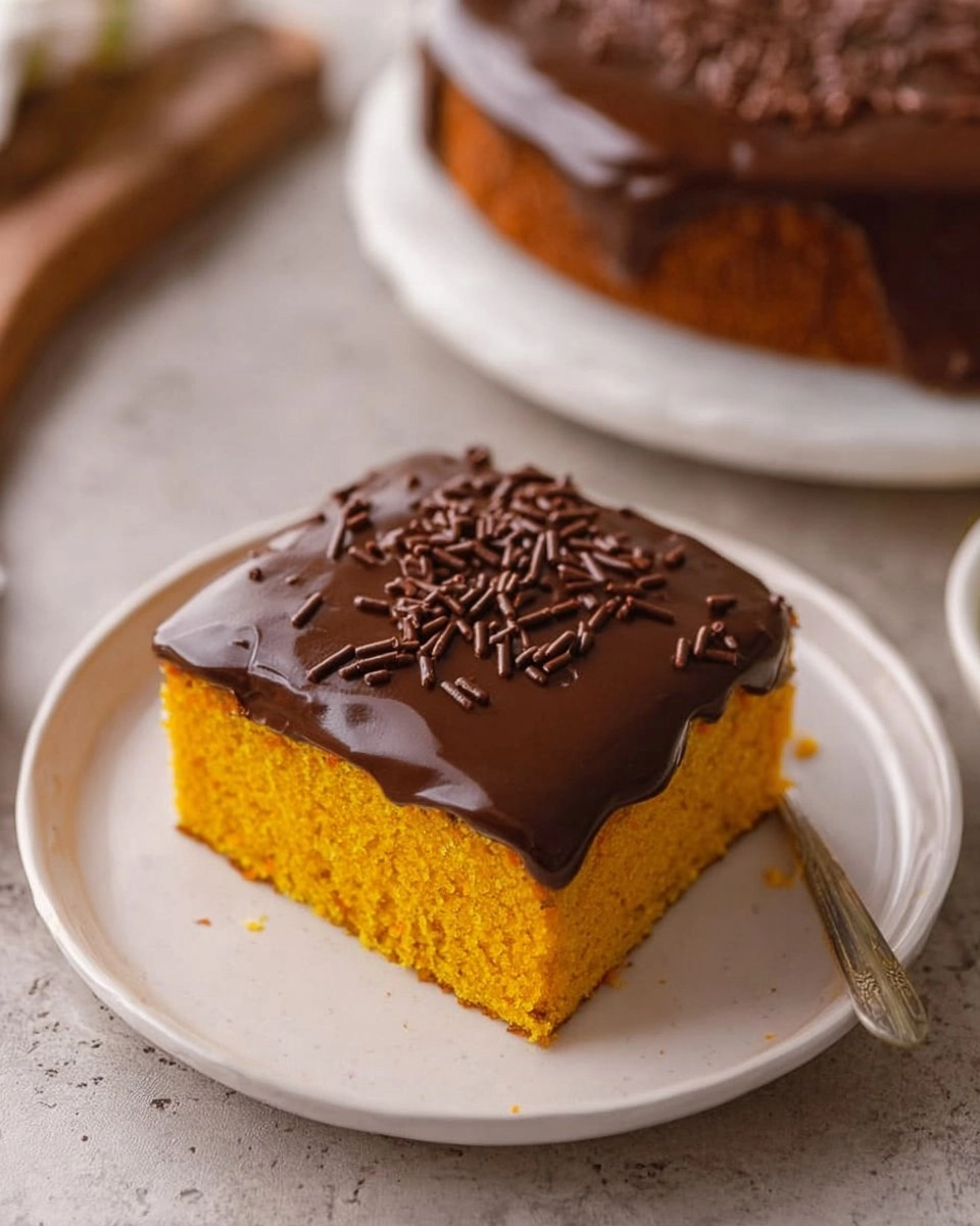 Brazilian Carrot Cake with Chocolate Glaze 119 Brazilian Carrot Cake with Chocolate Glaze