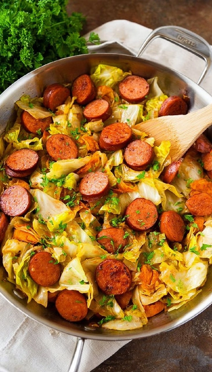Cabbage and Sausage Skillet 75 Cabbage and Sausage Skillet