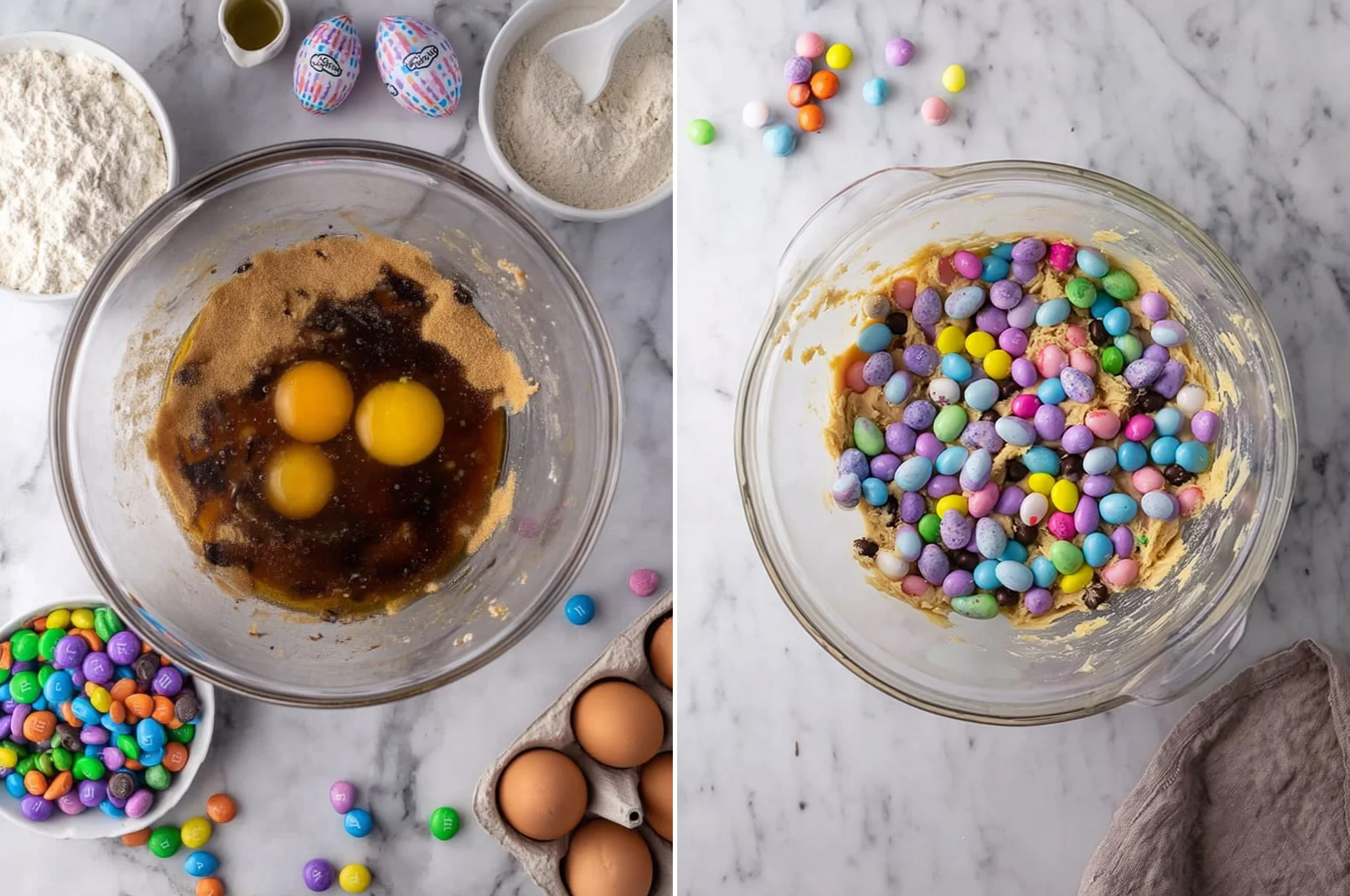 Cadbury Egg Cookie Bars