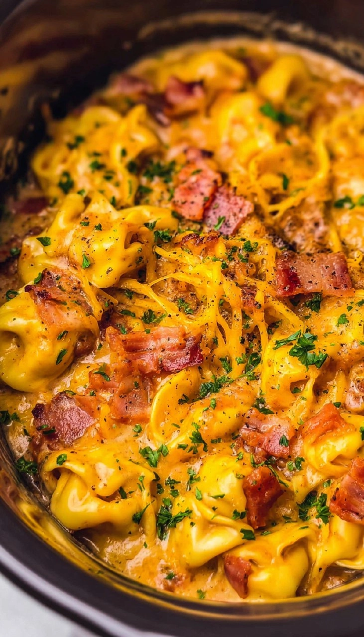 Crockpot Bacon Cheeseburger Tortellini 112 Crockpot Bacon Cheeseburger Tortellini
