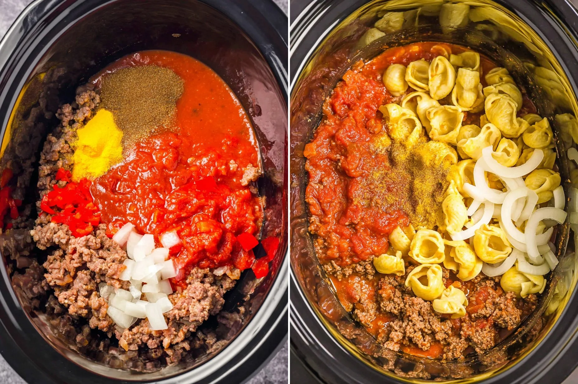 Crockpot Bacon Cheeseburger Tortellini 111 Crockpot Bacon Cheeseburger Tortellini