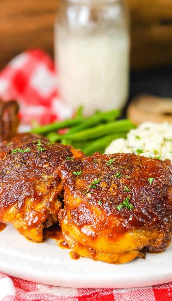 Crockpot Carolina Gold Bbq Chicken Thighs