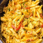 Crockpot-Chicken-Fajita-Pasta-Recipe