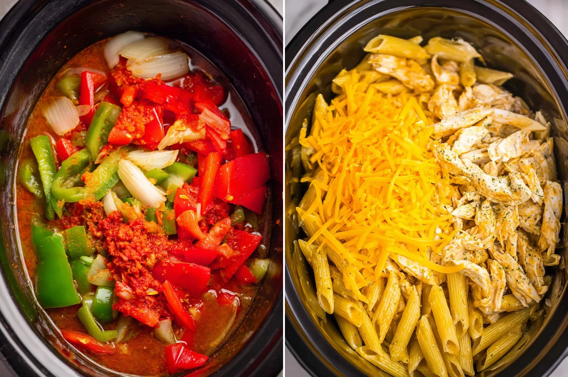 Crockpot Chicken Fajita Pasta